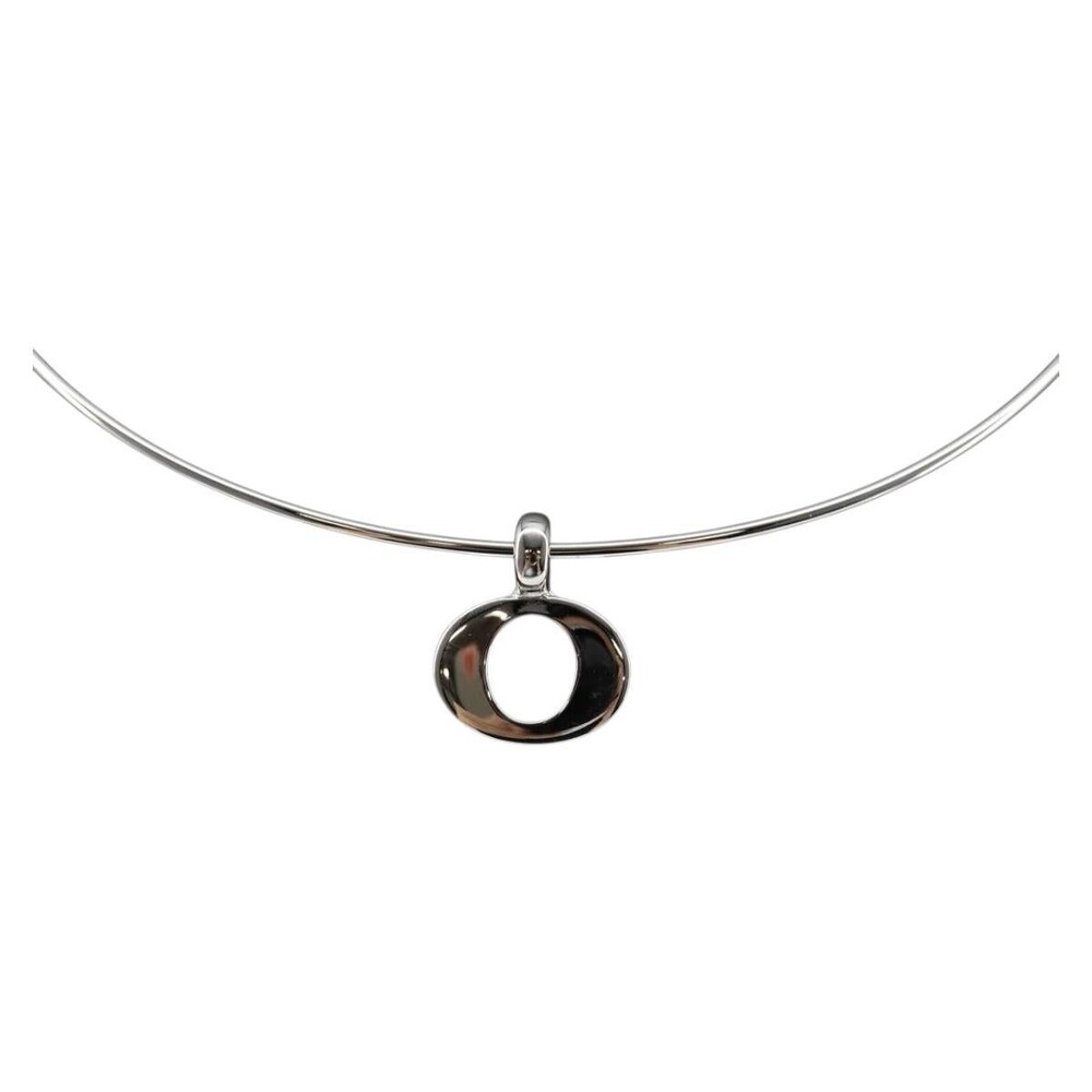Dior Choker Metal Silver Necklace